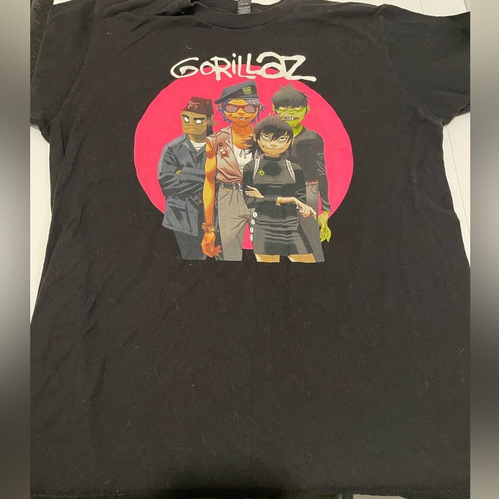 Hot Topic Gorillaz Black Tour T-Shirt Men's size Medium